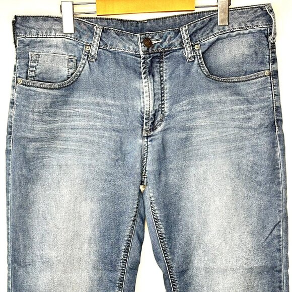 Buffalo David Bitton Mens Jeans 13203-B Felix-X Easy Fit Denim Blue 36X30 - Picture 3 of 16